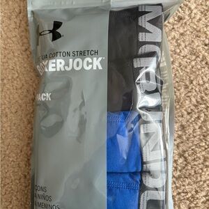 Under Armour Men's Boxerjock Underwear - Black and Blue